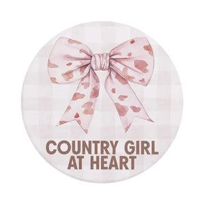 Saddle & Bloom Ceramic Coaster