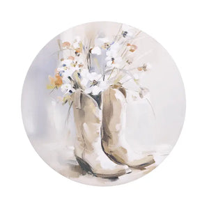Saddle & Bloom Ceramic Coaster