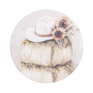 Saddle & Bloom Ceramic Coaster