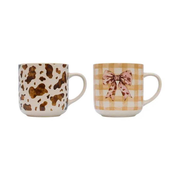 Saddle & Bloom Cow Mug