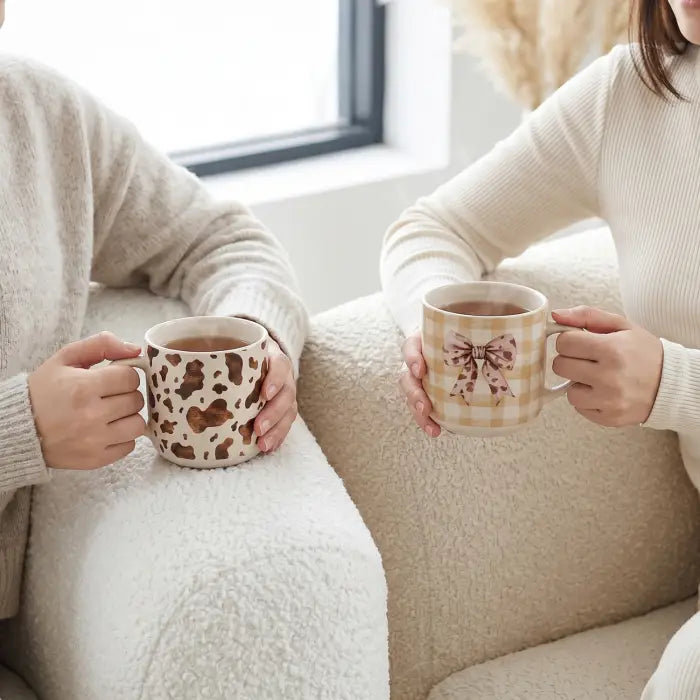 Saddle & Bloom Cow Mug