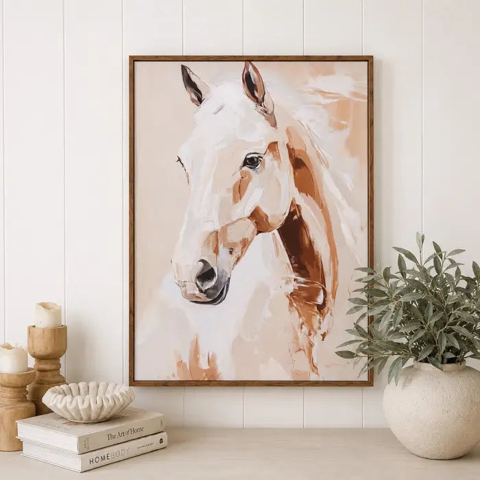 Saddle & Bloom Horse Canvas 50x70
