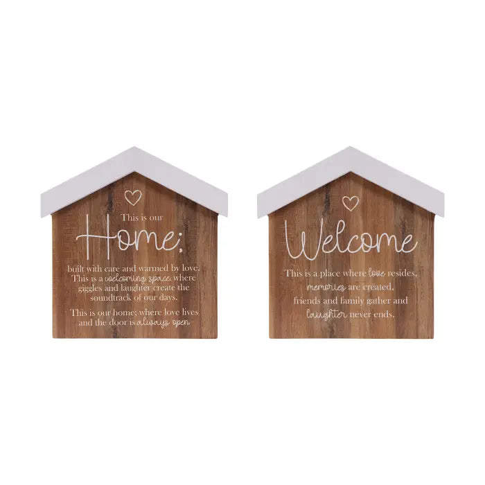 Saddle & Bloom Welcome Blockword