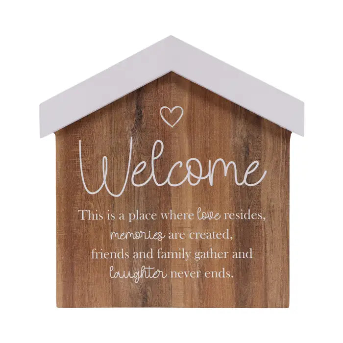 Saddle & Bloom Welcome Blockword