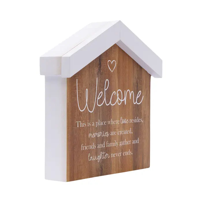 Saddle & Bloom Welcome Blockword