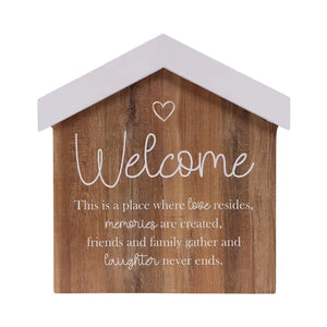 Saddle & Bloom Welcome Blockword