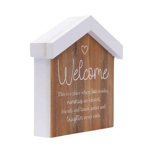 Saddle & Bloom Welcome Blockword