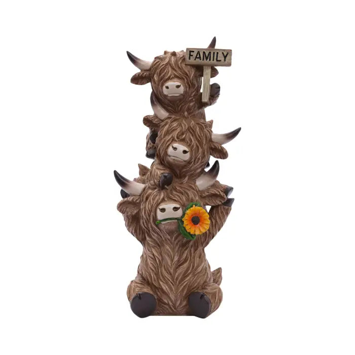 Saddle & Bloom Family Highland Cow
