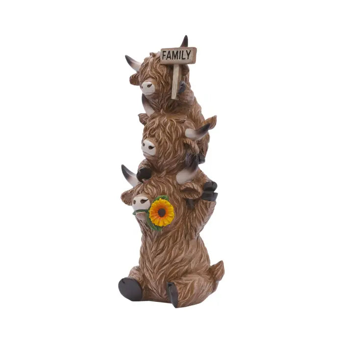 Saddle & Bloom Family Highland Cow