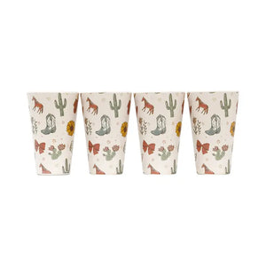 Saddle & Bloom Bamboo Melamine Cup & Jug Set
