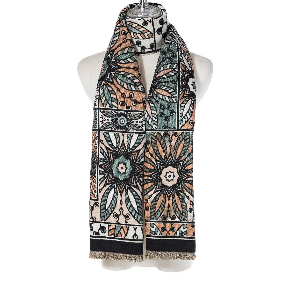 Floral Panel Scarf
