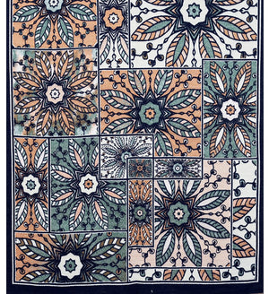 Floral Panel Scarf