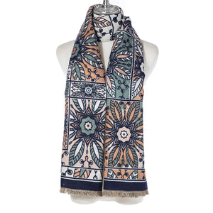 Floral Panel Scarf