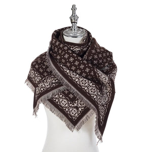 Lila Winter Shawl