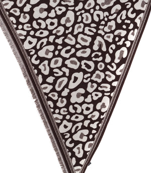Leopard Print Winter Shawl