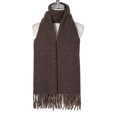 Plain Knitted Winter Scarf