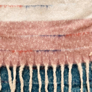 #Striped Winter Scarf With Tassles
