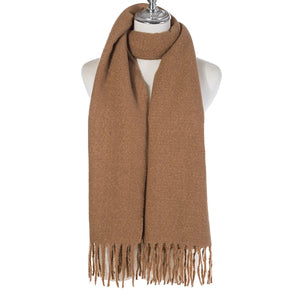 #Plain Winter Scarf With Tassles