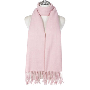 #Plain Winter Scarf With Small Tassles