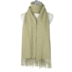 #Plain Winter Scarf With Small Tassles