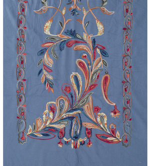 #Floral Embroidered Winter Scarf