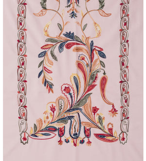 #Floral Embroidered Winter Scarf