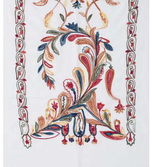 #Floral Embroidered Winter Scarf