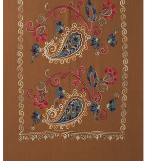 Paisley Embroidered Winter Scarf
