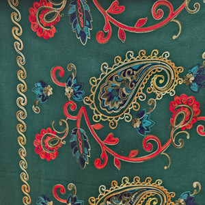 Paisley Embroidered Winter Scarf