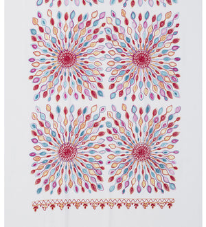 Sun Embroidered Winter Scarf