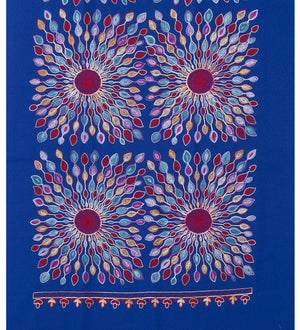 Sun Embroidered Winter Scarf