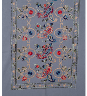 #Garden Embroidered Winter Scarf
