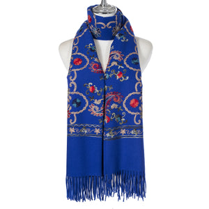 #Garden Embroidered Winter Scarf