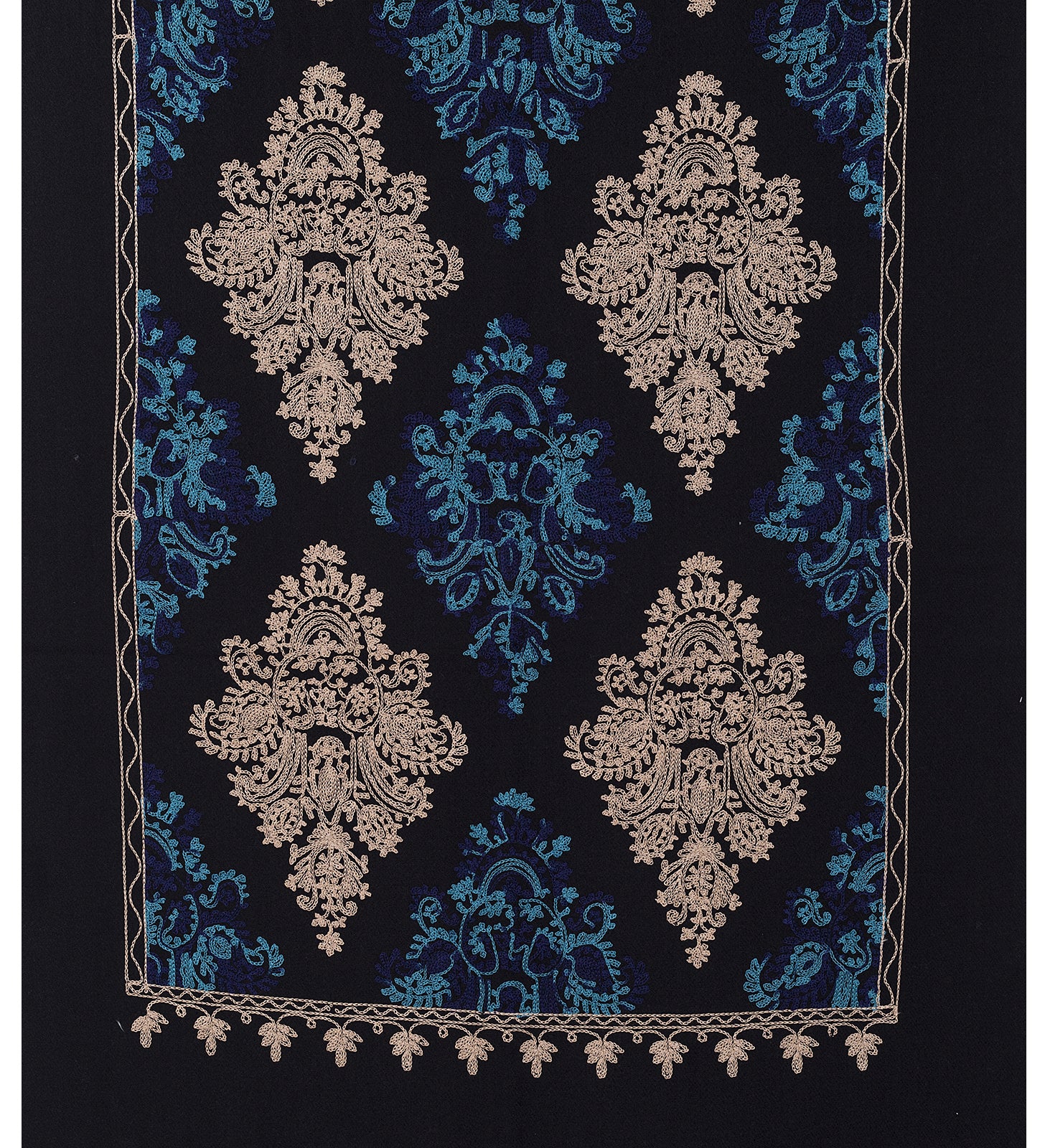 Botanic Embroidered Winter Scarf