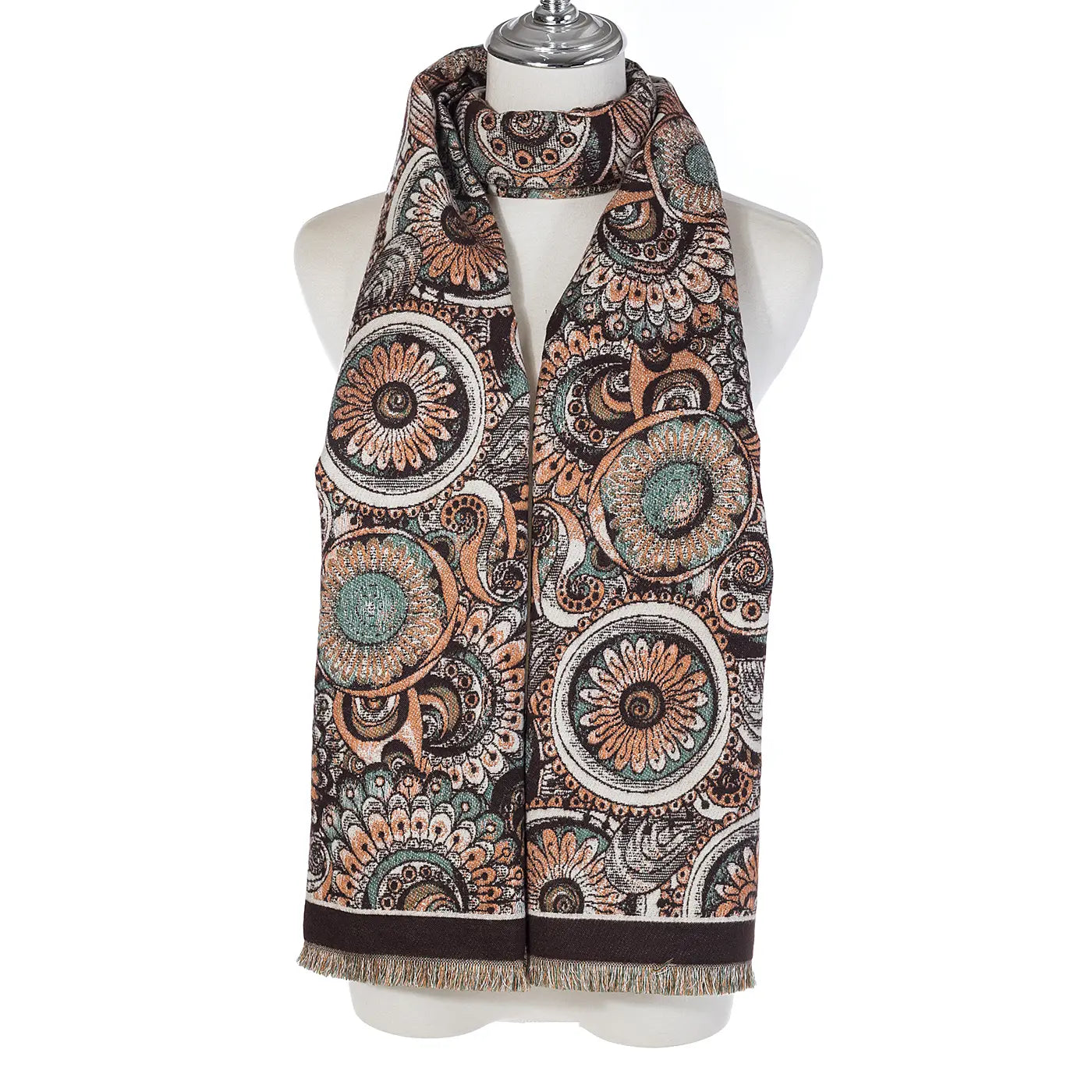 #Daisy Mandala Printed Scarf