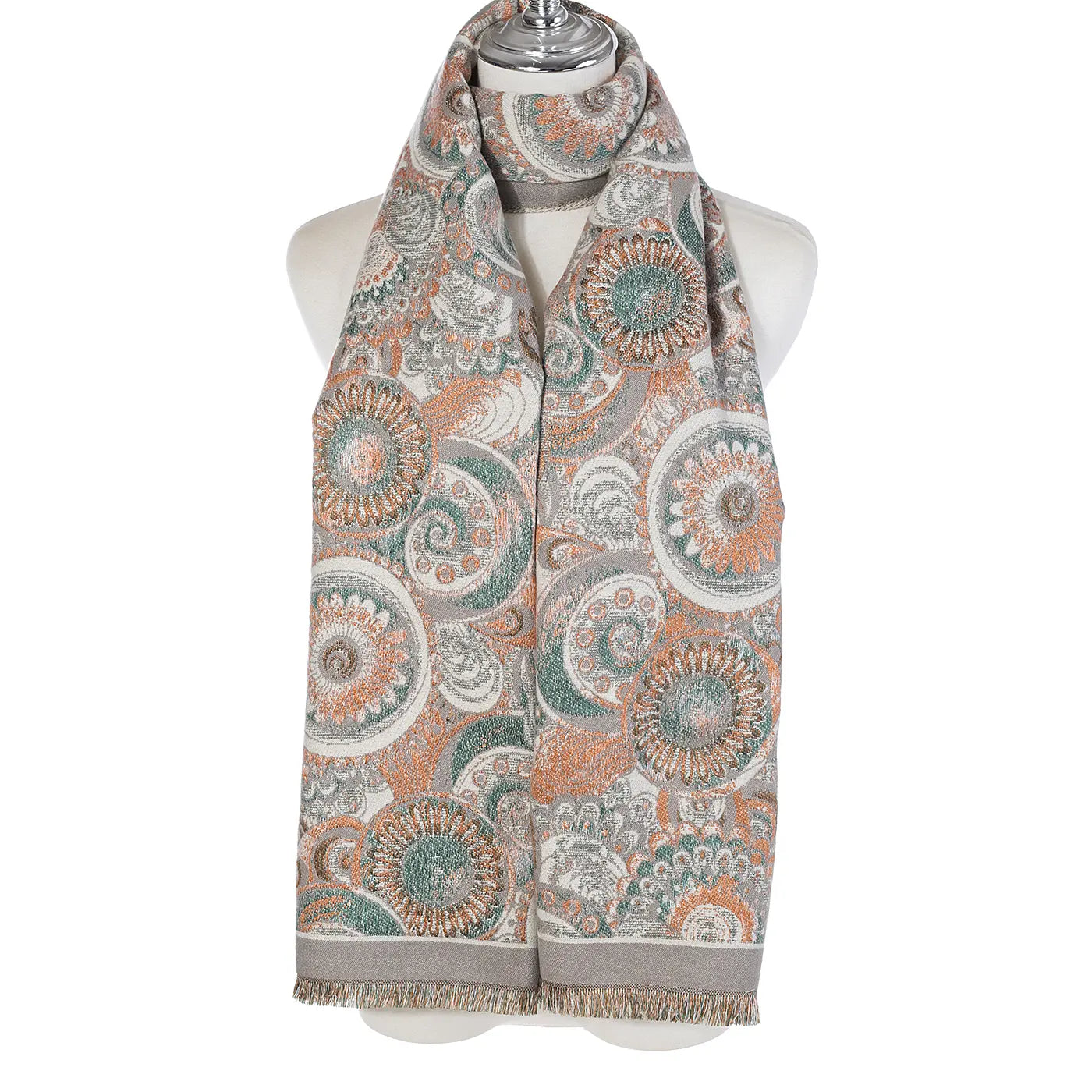 #Daisy Mandala Printed Scarf
