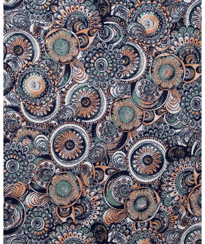 #Daisy Mandala Printed Scarf