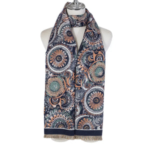 #Daisy Mandala Printed Scarf