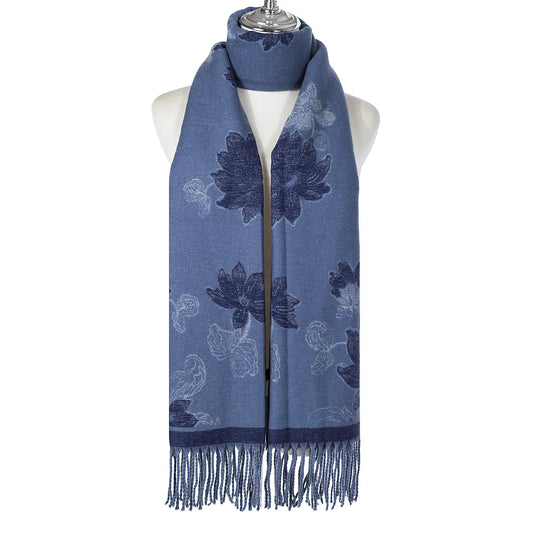 #Peony Printed Winter Scarf