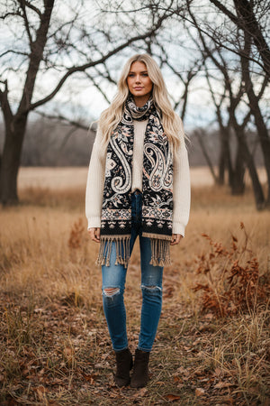 #Botanical Printed Scarf