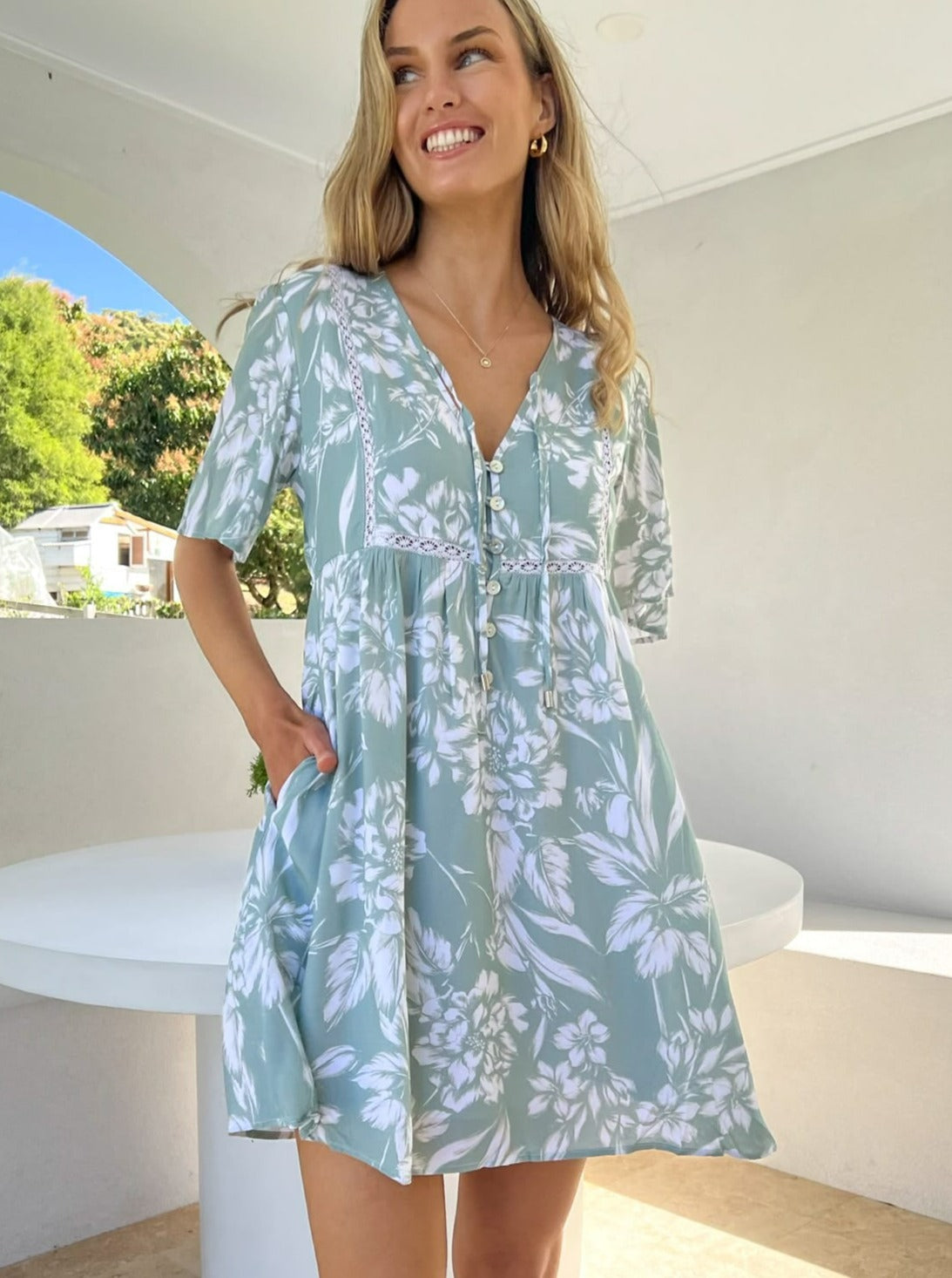 SIENNA DRESS - SORRENTO PRINT