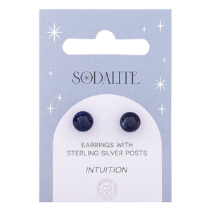 Crystal Stud Earrings With Sterling Silver Posts