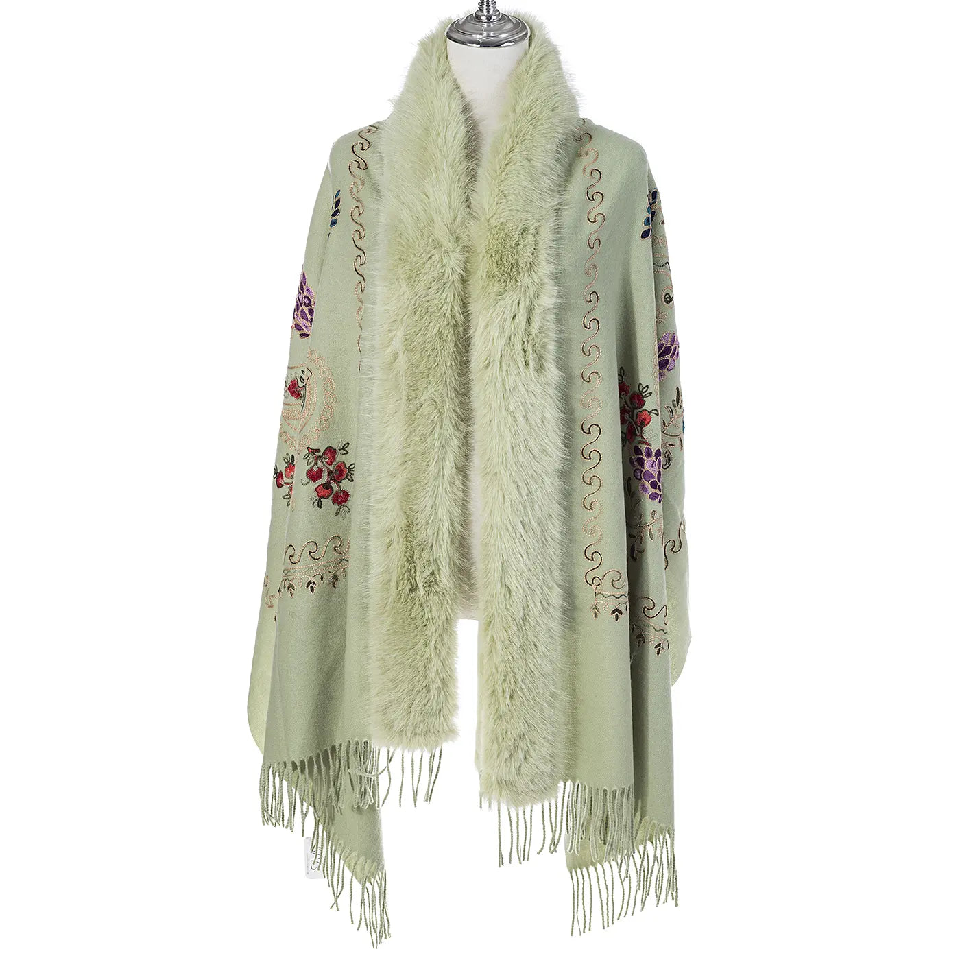 #Scarf Wrap With Fur