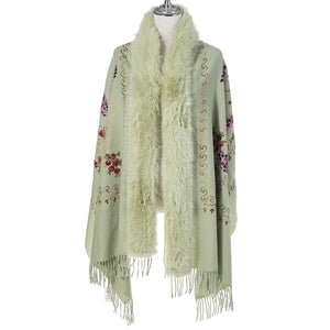 #Scarf Wrap With Fur