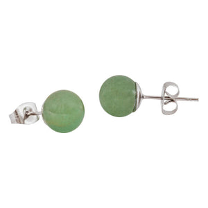 Crystal Stud Earrings With Sterling Silver Posts