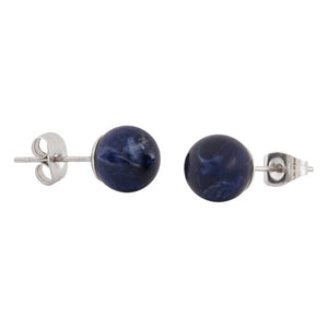 Crystal Stud Earrings With Sterling Silver Posts