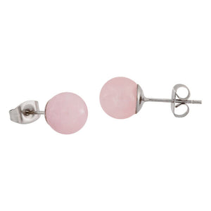 Crystal Stud Earrings With Sterling Silver Posts