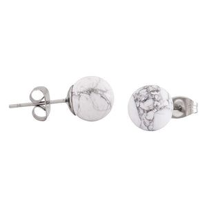Crystal Stud Earrings With Sterling Silver Posts