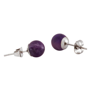 Crystal Stud Earrings With Sterling Silver Posts