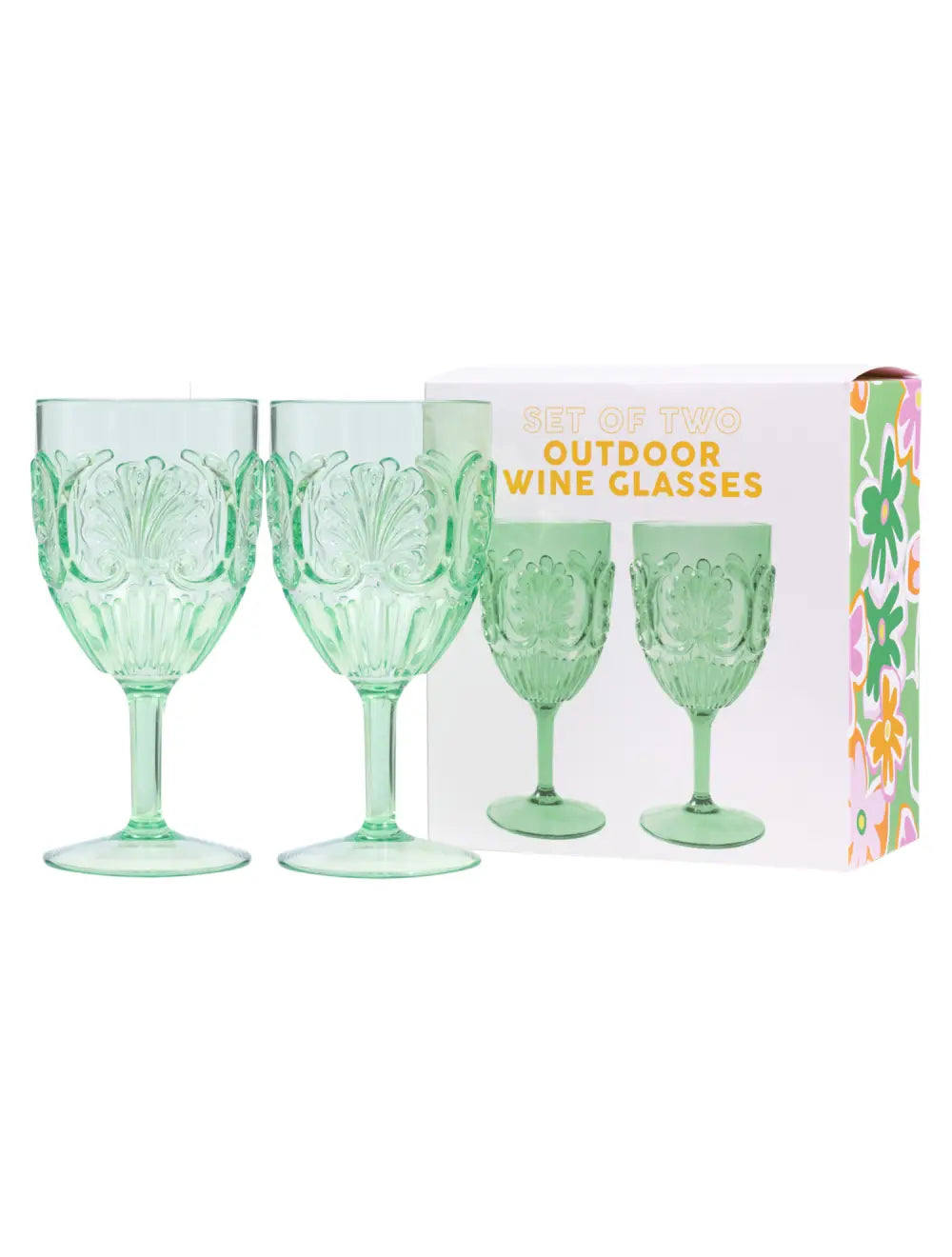Summer Set/2 Outdoor Wine Glasses